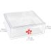 Gzsekken Dog Medicine Storage Box First Aid Empty Box for Pet Clear Medicine Storage Box with Lid Dog Medicine Box Medicine Storage Chest for Dog Cat or Rabbit for Travel Camping Car Emergency - Buy Online on GoSupps.com