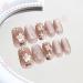 FineInno Press On Nails Kit Medium Long Butterfly Rhinestone Fake Nails Coffin Shape Reusable Nails Includes 24 Fake Nails Mini File Manicure Stick and 24 Nail Glue Stickers (Flower) - Buy Online on GoSupps.com