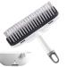 Fovolat Bathroom Squeegee Brush | 2-in-1 Bathroom Floor Scrubbing Scrape Brush Heavy-Duty Squeegee Brush for Enhanced Cleaning Efficiency for Deck Garage