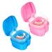 WOONEKY container 2 pieces of toothbox plastic container container with lid pink outfit ventilated storage box toothbox organizer outdoor case