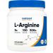 Nutricost L-Arginine Powder 500 Grams (1.1lbs) - Pure L-Arginine Powder - 5000mg Per Serving 100 Servings 1.1 Pound (Pack of 1)