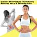 Posture Corrector for Men & Women - Adjustable Upper Back Brace for Neck Back & Shoulder Support - Universal Fit - Buy Online on GoSupps.com