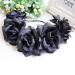Black Rose Crown Hair Garland - Wedding & Festival Flower Wreath Headband | Bridal & Halloween Headpiece - Buy Online on GoSupps.com