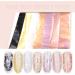 BornBeauty 7 Colors Rose Gold Nail Foils Starry Sky Glitter Transfer Stickers - Holographic Nail Art Tips - Buy Online on GoSupps.com