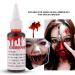Professional Fake Blood for Halloween Wounds & Scars | Zombie Makeup (30ml) - International Shipping Available - Buy Online on GoSupps.com