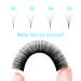 Easy Fan Lashes - Self-Fanning Volume Eyelash Extensions (0.07mm D Curl Mixed Lengths) for Flawless Volume Technology - Buy Online on GoSupps.com