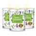 MAGNIFICENT 101 Pure Sage + Lavender Smudge Set of 3 Candles for House Energy Cleansing, Banish Negative Energy I Purification and Chakra Healing - Natural Soy Wax Candles for Aromatherapy Sage+Lavander