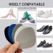 Strong Self-Adhesive Shoe Heel Repair Patches - 3 Pairs Grey | Toe Box Hole Prevention Inserts for Sneakers, Leather, Casual, and Sports Shoes - Buy Online on GoSupps.com