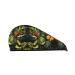 Tropical rainforest palm leaves dry hair cap girls soft super absorbent elastic wrap wet hair long thick hair quick dry cap women's cap