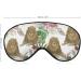 Watercolor Lion & Tropical Leaves Sleep Mask | Adjustable Strap | Blocks Light | Night Travel Nap Blindfold for Men & Women - Buy Online on GoSupps.com