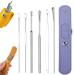 The Most Professional Ear Cleaning Master in 2023 Earwax Cleaner Tool Set Spring Earwax Cleaner Tool Set Ear Cleaner Earwax Removal Kit (Purple)
