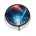 Science Fiction Futureround Pill Box 3 Compartment Round Pill Box Organizer #Portable Travel Pill Box for Traveling.