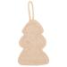 NOLITOY Natural Loofah Exfoliating Sponge Christmas Tree Shape Loofah Sponge Bath Shower Loofah Scrubber Exfoliating Scrubber for Shower Massage
