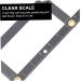 Didiseaon Eyebrow Scale Brow Mapping Ruler Adjustable Eyebrow Ruler Balance Measuring Ruler Second Generation 16X4.5X0.6CM Black - Buy Online on GoSupps.com
