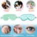 Gel Eye Mask + Silk Sleep Mask: Hot/Cold Therapy for Puffy Eyes, Dark Circles, Headaches - Adjustable Strap & Reusable (Light Green) - Buy Online on GoSupps.com
