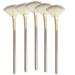 Slim Soft Facial Fan Brush,Makeup Cosmetic Multi Use, Mask Acid Applicator for Glycolic Peel Masques,Chemical Peel Brush,Pack of 5 black