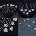 6pcs Vintage Rhinestone Bridal Hair Pins - Crystal Silver Hair Clips for Women & Bridesmaids - Buy Online on GoSupps.com