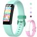 Digehot fitness bracelet children fitness trackers for children with heart rate knives and sleep monitor 11 sports modes activity tracker children fitness watch green + pink