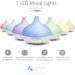 Asakuki 300ml Essential Oil Diffuser - Premium Ultrasonic Aromatherapy Humidifier with 7-Color LED Light BPA-Free for Spa Bedroom & Office - International Shipping Available - Buy Online on GoSupps.com