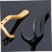 STOBAZA 2pcs Hook up Wall Hooks for Coats Hat Hooks Double Prong Hook Aluminum Hooks Child Clothing Cupboard 11X6X4CM Black - Buy Online on GoSupps.com