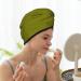 Hair Towel Wrap - Quick Drying Olive Hair Turban with Button | Ultimate Hair Drying Solution - Buy Online on GoSupps.com