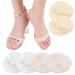 High Heel Toes Pads Forefoot Pads Honeycomb Fabric High Heel Toes Pad Five Toe Pad Sock for Women Summer 3 Pairs White Skin 3 Pairs White skin pink