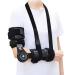 Hinged Adjustable Elbow Brace Post Surgical Rom Elbow Brace Arm Injury Post Surgery with Sling Stabiliser Splint (Color : Left arm)