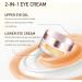 Eye Cream with Advanced Retinol + Peptides + Caffeine for Puffy Eyes and Dark Circles Wrinkles Anti Aging Under Eye Bags Treatment Instant Tightener Fragrance Free (1*set) - Buy Online on GoSupps.com