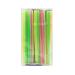 FOREVERIE 500 Count Plastic Disposable Straws Bendable for Drinking Small 0.2 Inch/5mm Diameter 8.27 Inches/21cm Length Soft Semi Clear Multi Light Colors Mixed Bundle 500 PCS