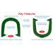 Light Weight Cadet Pitching Horseshoes - NHPA Sanctioned for Tournament Play - Drop Forged Steel - One Pair (2 Shoes) Green - Buy Online on GoSupps.com