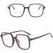 KDOQ PC Frame Oversize Anti Blue Light Glasses for Women & Men | Clear Lens Unisex Eyeglasses - Shop Internationally! - Buy Online on GoSupps.com