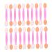 FRCOLOR 80pcs Sponge Makeup Stick Makeup Double Head Makeup Applicator Eye Shadow Applicator 6x1x0.8cm Assorted Color
