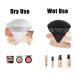 12 Triangle Powder Puffs | Soft Velour Makeup Blenders for Loose Powder & Foundation | Beauty Tools in Black White & Pink - Buy Online on GoSupps.com