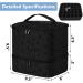 Veirdro Portable Double-Layer Nail Polish Organizer - Holds 30 Bottles, Nail Lamp - Travel Carrying Bag in Black - Buy Online on GoSupps.com