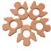 Wendysun 10pcs Cartoon Wood Teether - Natural Animal Wing Shape Baby Teething Toy - Buy Online on GoSupps.com