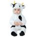 Doladola Baby's Hooded Onesies Cartoon Animal Romper Baby Loungewear Newborn Outfits Jumpsuit 12-18 Months Black and White Cow