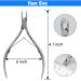 Professional Stainless Steel Cuticle Trimmer & Nippers - Cuticle Cutter for Manicure & Pedicure - Fingernail & Toenail Care Tool - Buy Online on GoSupps.com