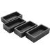 Gldw Ingot Mould Casting Ingot Crucible Mould Silver Gold Ingot Mould Melting Casting Refining,4 Pieces 1 KG