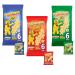 Pom-Bear Original Salt & Vinegar Cheese & Onion Crispy Chips Bags - 3 x Mixed Pom-Bear Chips Bags 120g