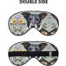 Dog Floral Print Double-Sided Eye Mask | Soft Light-Blocking for Better Sleep Quality | International Shipping - Buy Online on GoSupps.com