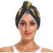 Golden Stars Dry Hair Cap Set 2 Piece Quick Drying Towel & Button Headband | Super Absorbent & Soft for Ultimate Comfort - Buy Online on GoSupps.com