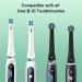 Toothbrush Replacement Heads for Oral-B iO Series 2-10 - 10 Pack Compatible Black/White Brush Heads - Buy Online on GoSupps.com