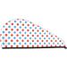 Red Blue Polka Dots Microfiber Hair Towel | Soft Super Absorbent Quick Dry Wrap for Women - Perfect for Long Curly & Thick Hair - Buy Online on GoSupps.com