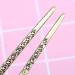 Frcolor Vintage Hair Stick - Crystal Rhinestone Double Prong Hairpin for Elegant Chignons (Blue) | International Shipping Available - Buy Online on GoSupps.com