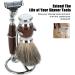 Men's Shave Tool Kit - 2 in 1 Portable Curved Shaving Brush & Manual Razor Stand | Perfect for Beard Grooming | International Shipping - Buy Online on GoSupps.com