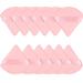 JASSINS 12Piece Cotton Powder Puff Set Super Soft Triangle Puffs for Wet and Dry Makeup Application - Ideal for Concealer Loose Powder Body Powder Foundation and Blush (PINK)