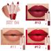 3Pcs Set: evpct Deep Red Beige Matte & Smudge Proof Liquid Lipsticks for Women - Long Lasting, Vegan, Waterproof - Nude Brown Mate Lipstick Pack - Buy Online on GoSupps.com