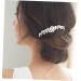 Ipetboom Rhinestone Bridal Comb Hair Comb Bridal Headpiece Crystal Headpiece Crystal Headdress Hair Pearls Bridal Pearl Headwear Honey Brows Hair Accessories Rhinestones Bride Abs - Buy Online on GoSupps.com