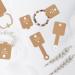 Joycraft 100Pcs Self Adhesive Bracelet Display Cards - Kraft Handmade with Love - Jewelry Packaging Blank Cards for Bracelet and Necklace - 4x1.5 Inches (Pack of 100) - Buy Online on GoSupps.com