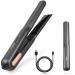 Cordless Hair Straightener Portable Flat Iron for Hair Fast Heating Flat Iron Adjustable Temperature Type-C Rechargeable Mini for Travel(Grey)